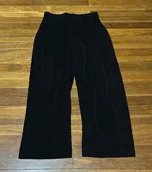 Chico Travelers Flowy Black Cropped Palazzo Pants