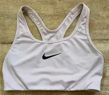 Nike Dri Fit Swoosh Women’s Sz Small Blush Pink Non Padded Athletic Bra‎