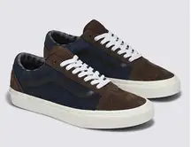 Vans Old Skool Suede Shoe Pig Suede Plaid Brown/Navy Women 8.0 US