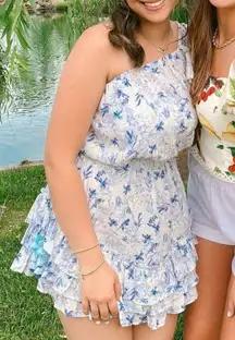 Blue/White Floral Dress