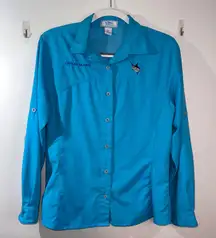 Guy Harvey Fishing Shirt Roll Tab Long Sleeve Cayman Islands‎ Marlin-Size M