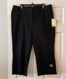 CUTTER & BUCK CAPRI PANTS size 16 color black brand new with tag