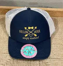 Follow Your Heart/Distressed Love Navy Cap/Hat - New with Tags