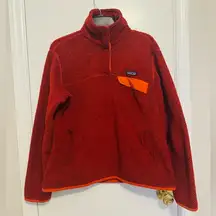 Patagonia Red Crewneck Sweater Women Size L
