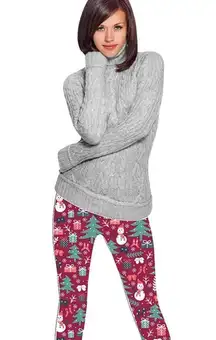 Nordstrom Holiday Festive Fleece Lined Cozy Leggings Pants❤️