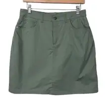 Croft & Barrow Forest Green Mini Skort Skirt Size 8