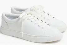 J.Crew Factory Road Trip Lace Up Sneakers‎ White BC186 Women Size 6