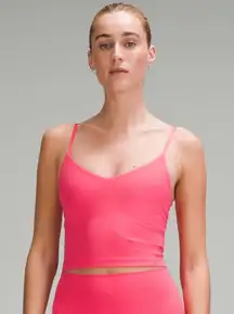 Lululemon Align Cropped Cami Tank Top Glazed Pink 12 NWT