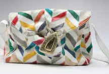 Vintage Leather Patchwork Purse