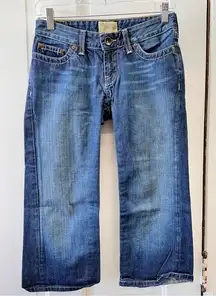 BKE Denim thick stitch jean capri capris women's 25 with an inseam of 20