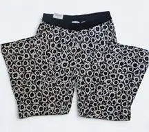 DVF High Waisted‎ Neutral Sweaterknit Poppy Flare Pants NEW Size L