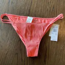 Roxy  Mind of freedom cheeky coral bikini bottom, XL NWT