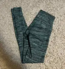 wunder under 25" leggings full on luon wee are from space sage dark olive size 6