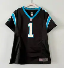 Carolina Panthers Cam Newton  Game Womens Black NFL Football Jersey