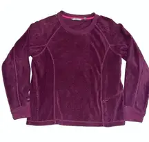 Horny Toad maroon Long Sleeve pullover, super soft, scoop neck, size Large