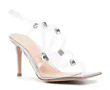 Gianvito Rossi Crystal Fever 85mm sandals in Transparent 36 Womens High Heels