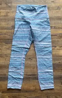 Lululemon Wunder Under Crop III Space Dye Twist Lullaby Ray Women’s Size 6
