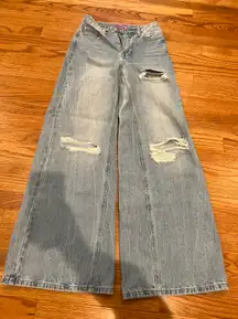 Rider Ripped Wide leg Jeans