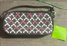 Vera Bradley Canterbury Magenta Sequined Wristlet‎ NWT