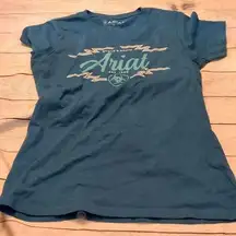 Ariat blue tee size large