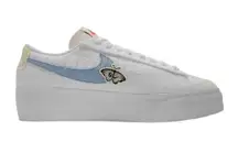 Nike Blazer Low Platform Next Nature White Blue butterfly caterpillar sneakers