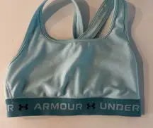 Under Armour Blue‎ Racerback Sports Bra Moisture-Wicking