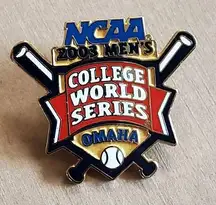 NCAA  Baseball 2003 College World Series Hat Lapel Pin Omaha Badge Brooch Button