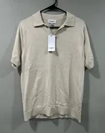 NWT Goodfellow & Co Beige Polo Shirt