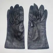 Saddlebred Black Genuine Leather Vintage Gloves Women's Size 8