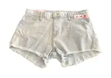 New York Laundry Vintage High Rise Light Wash Womens Denim Shorts size 13