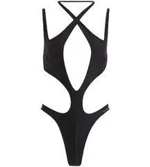 H&M Mugler Halterneck Cut-Out Swimsuit