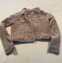 American Eagle Tan Corduroy Jacket XS