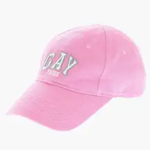 Balenciaga Gay Pride 2021 Twill Cotton Velcro Snapback Trucker Baseball Cap Hat