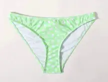 SheIn NEW! So Cute Green Floral Print Swimsuit Bikini Bottoms Sz M