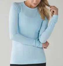 Lululemon Rest Less Pullover Heathered Caspian Blue