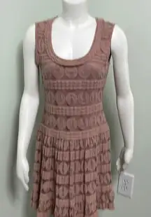 SUNDANCE Dusty Pink lace sleeveless dress