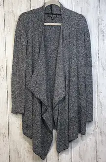 Barefoot Dreams‎ Cardigan S/M Gray Cascade Front Bamboo Chic Lite Lounge Street