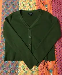 Green  Girls Cardigan