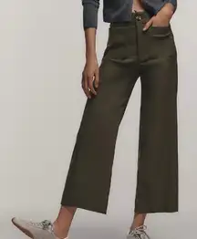 MAEVE x ANTHROPOLOGIE | The Colette Magic Fabric Wide-Leg Pants Dried Fern | 31