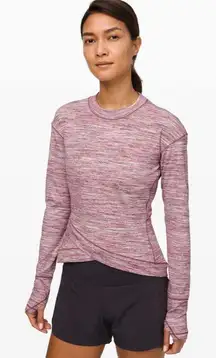 Lululemon Close to Crossing Long Sleeve *Rulu
Space Dye Camo Plumful Smoky Blush