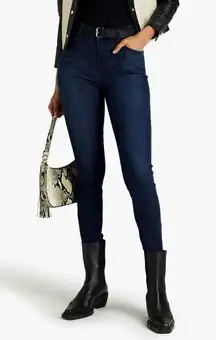 J Brand 2 Way Stretch High Rise Skinny Jeans in Dark Wash - Size 26