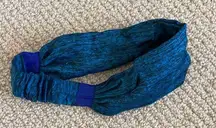 NEW Women’s Activewear Headband Dark Blue Heathered Stretchy One Size Athletic