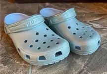 Crocs Classic Clogs Metallic Blue Women’s 7 Men’s‎ 5