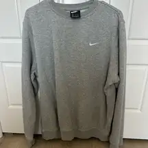 Nike Men's Heather Gray Crewneck Sweater