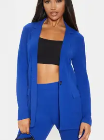 Blue Fitted Blazer