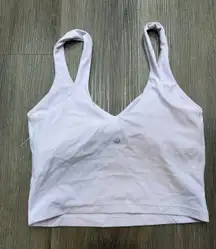 Lululemon Top Women 6 Align Tank Padded Built In Bra Rose Blush Pink LW1DUDS