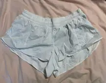 Lululemon White Hotty Hot Shorts 2.5" Lined