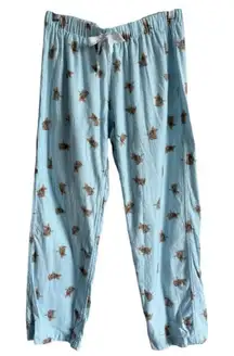 J.Crew Women’s Christmas‎ Holiday Dog Print Waist Tie Pajamas Pants Size Small