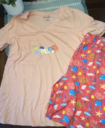 NWOT woman’s size large beach pj set