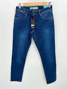 Superdry Jeans Women 28x30 NWT Blue Imogen Slim Dark Wash Denim Cotton Blend